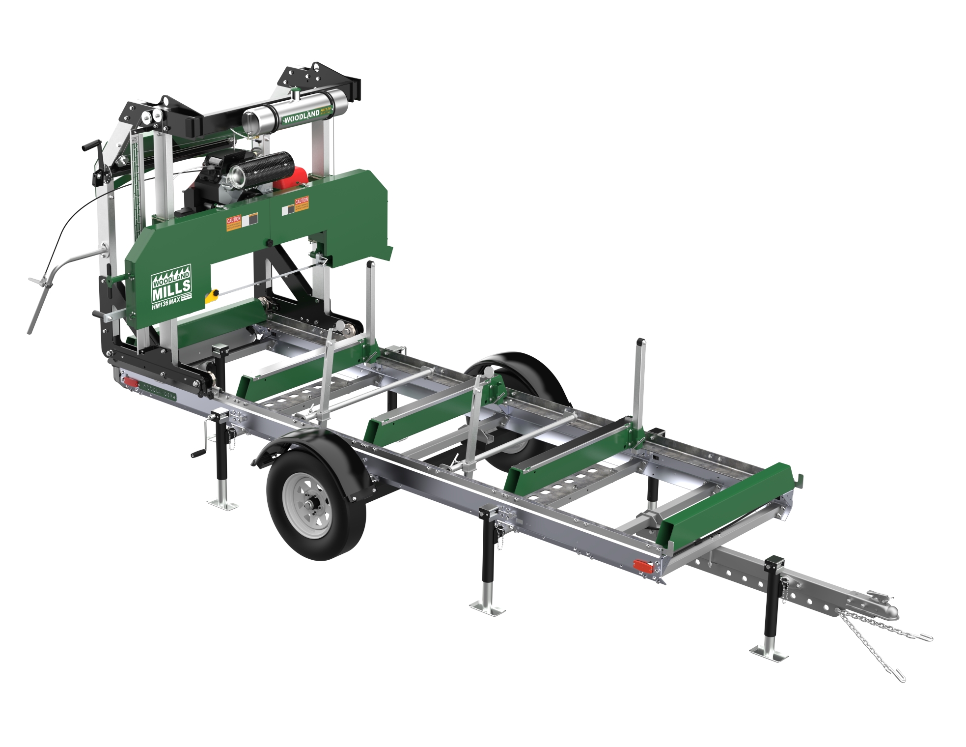 83cm ハンターMAX HM136MAX Woodlander Trailer & Sawmill